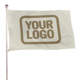 Custom Cream Light Khaki Flag