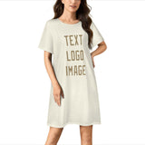 Custom Cream Light Khaki Nachthemd