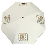 Custom Cream Light Khaki Automatic Umbrella