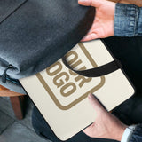 Custom Cream Light Khaki Laptop Bag