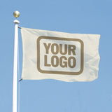 Custom Cream Light Khaki Flag
