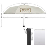 Custom Cream Light Khaki Automatic Umbrella