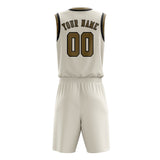 Custom Cream Light Khaki Basketball Set