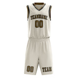 Custom Cream Light Khaki Basketball Set