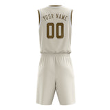 Custom Cream Light Khaki Basketball Set