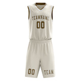 Custom Cream Light Khaki Basketball Set