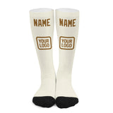 Custom Cream Khaki Knee-High Sock
