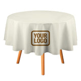 Custom Cream Khaki Round Table Cloth