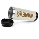 Custom Cream Khaki Stainless Steel Water Cup