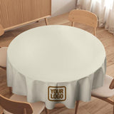 Custom Cream Khaki Round Table Cloth