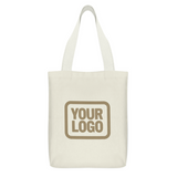 Custom Cream Khaki Canvas Tote Bag