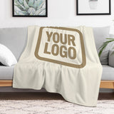 Custom Cream Light Khaki Blanket
