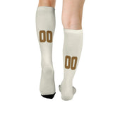Custom Cream Khaki Knee-High Sock