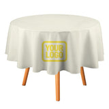 Custom Cream Light Yellow Round Table Cloth