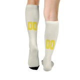 Custom Cream Light Yellow Knee-High Sock