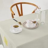 Custom Cream Light Yellow Square Table Cloth