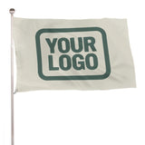 Custom Cream Blue Green Flag