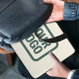 Custom Cream Blue Green Laptop Bag