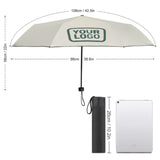 Custom Cream Blue Green Automatic Umbrella