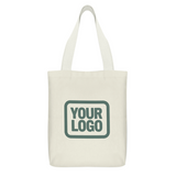 Custom Cream Blue Canvas Tote Bag