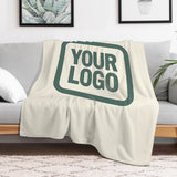 Custom Cream Blue Green Blanket