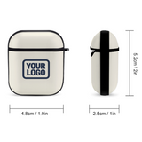 Custom Cream Blue AirPods Case