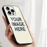 Custom Cream Blue Phone Case