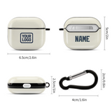 Custom Cream Blue AirPods Case (3rd Generation)