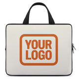 Custom Cream Orange Laptop Bag