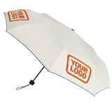 Custom Cream Orange Automatic Umbrella