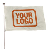 Custom Cream Orange Flag