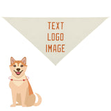 Custom Cream Orange Pet Scarf