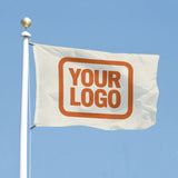 Custom Cream Orange Flag