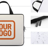 Custom Cream Orange Laptop Bag