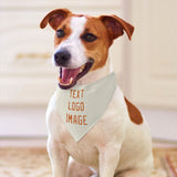 Custom Cream Orange Pet Scarf