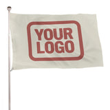 Custom Cream Copper Rose Flag