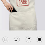 Custom Cream Copper Rose Apron