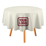 Custom Cream Crimson Red Round Table Cloth