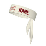 Custom Cream Crimson Red Headband