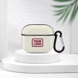 Custom Cream Crimson Red AirPods Case (3rd Generation)