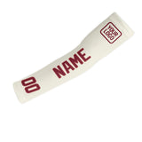 Custom Cream Crimson Red Arm Sleeve