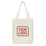 Custom Cream Crimson Red Canvas Tote Bag