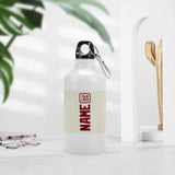 Custom Cream Crimson Red Sports Bottle