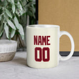 Custom Cream Crimson Red Mug