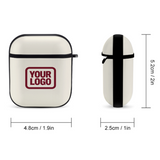 Custom Cream Crimson Red AirPods Case