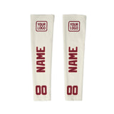 Custom Cream Crimson Red Arm Sleeve