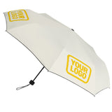 Custom Cream Gold Automatic Umbrella