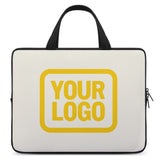 Custom Cream Gold Laptop Bag
