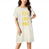 Custom Cream Gold Nachthemd