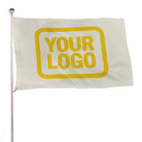 Custom Cream Gold Flag